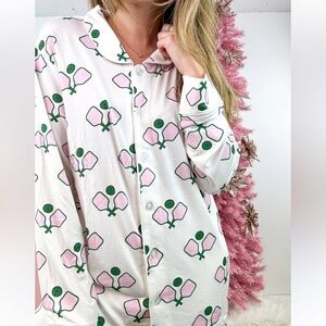 Toss Design Pickleball Sleep Shirt NWT Size S/M